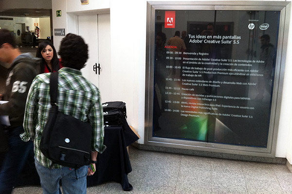 Agenda | Presentación Adobe Creative Suite 5.5 en el IMAX de Madrid